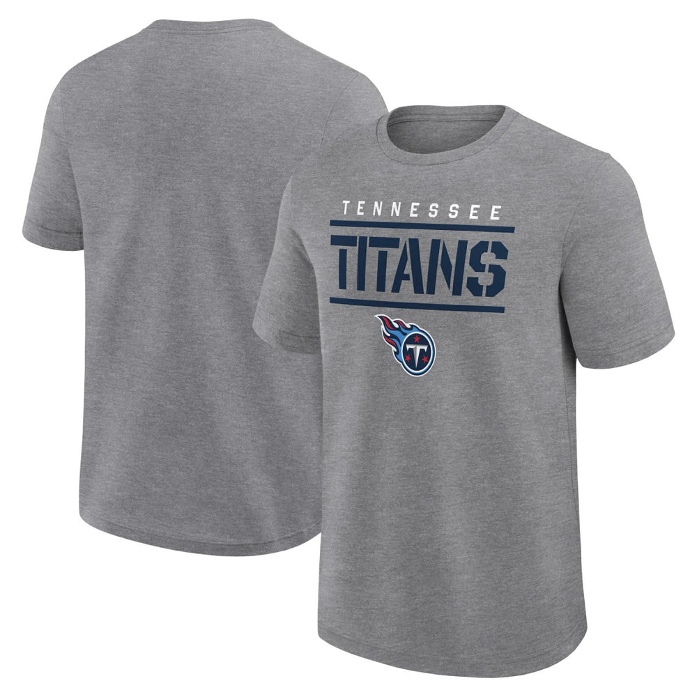 Tennessee Titans Big & Tall Top Notch T-Shirt - Heather Gray T-shirts