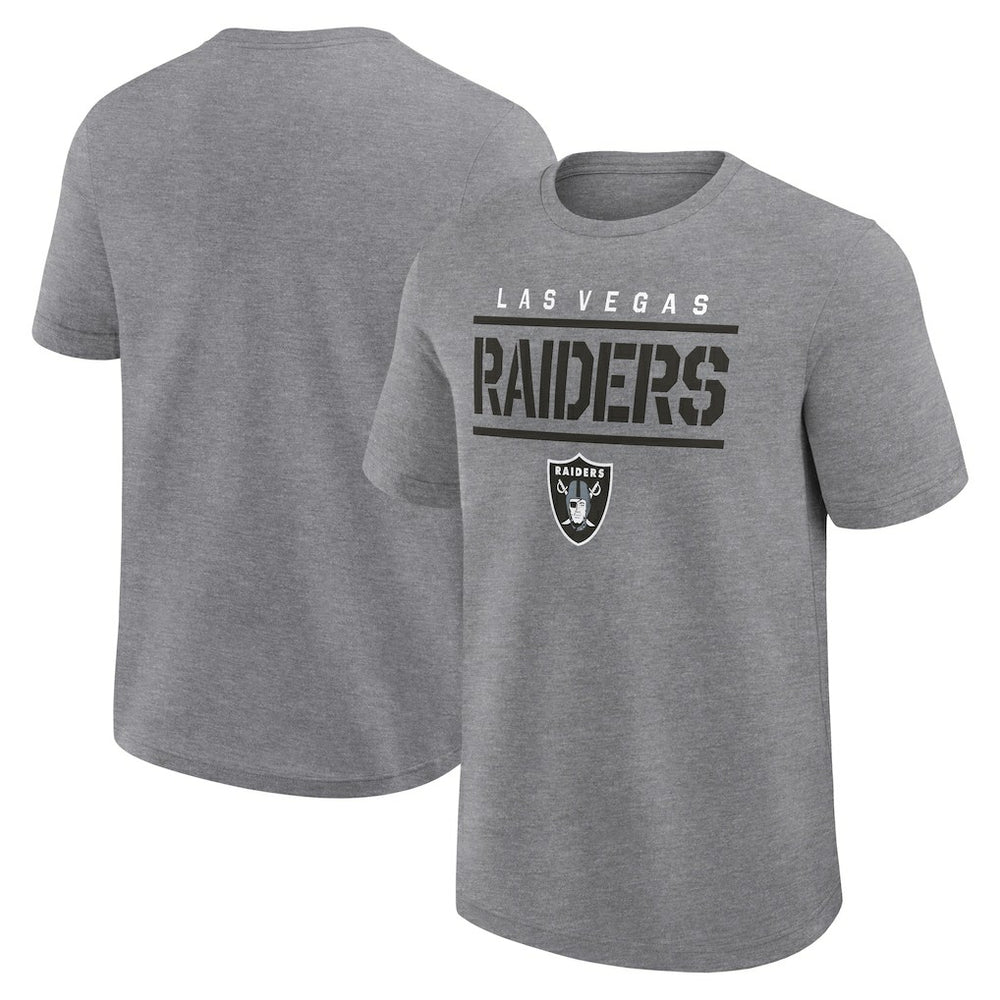 Las Vegas Raiders Big & Tall Top Notch T-Shirt - Heather Gray T-shirts