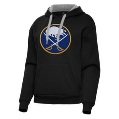 Buffalo Sabres Antigua Women's Victory Pullover Hoodie - Black | US 202233409