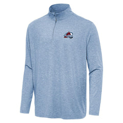 Colorado Avalanche Antigua Hunk Quarter-Zip Top - Heather Aqua | US 202233500