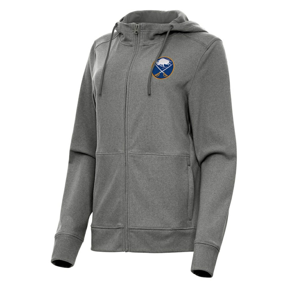Buffalo Sabres Antigua Women's Seeker Full-Zip Hoodie - Heather Black | US 202233763