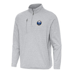 Buffalo Sabres Antigua Certain Quarter-Zip Tri-Blend Sweatshirt - Heather Gray | US 202233927