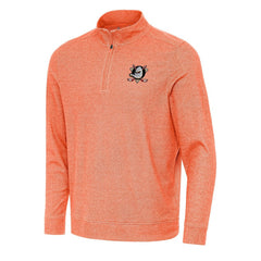 Anaheim Ducks Antigua Subtle Quarter-Zip Sweatshirt - Heather Orange | US 202233955