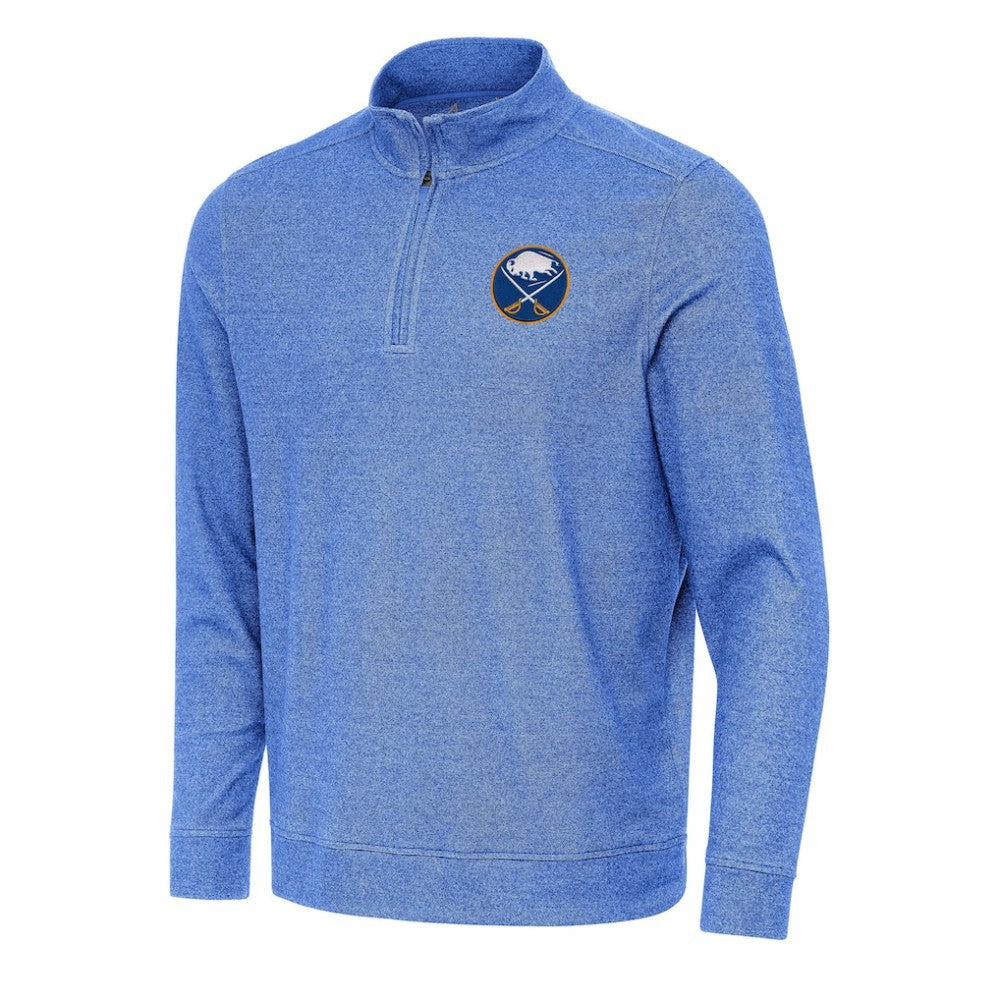 Buffalo Sabres Antigua Subtle Quarter-Zip Sweatshirt - Heather Royal | US 202233959