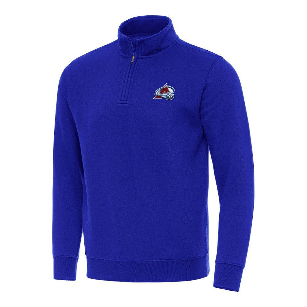 Colorado Avalanche Antigua Victory Quarter-Zip Mock Sweatshirt - Royal | US 202234000