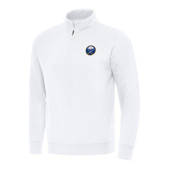 Buffalo Sabres Antigua Victory Quarter-Zip Mock Sweatshirt - White | US 202234003