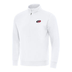 Carolina Hurricanes Antigua Victory Quarter-Zip Mock Sweatshirt - White | US 202234007
