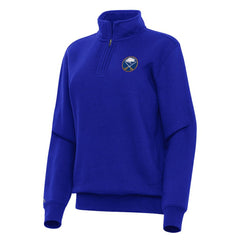 Buffalo Sabres Antigua Women's Victory Quarter-Zip Sweatshirt - Royal | US 202234019