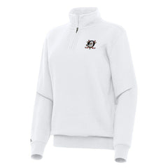 Anaheim Ducks Antigua Women's Victory Quarter-Zip Sweatshirt - White | US 202234028
