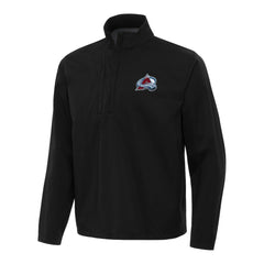 Colorado Avalanche Antigua Brisk Quarter-Zip Windbreaker - Black | US 202234264