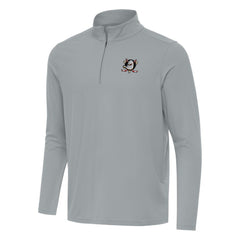Anaheim Ducks Antigua Intent Quarter-Zip Top - Gray | US 202234339