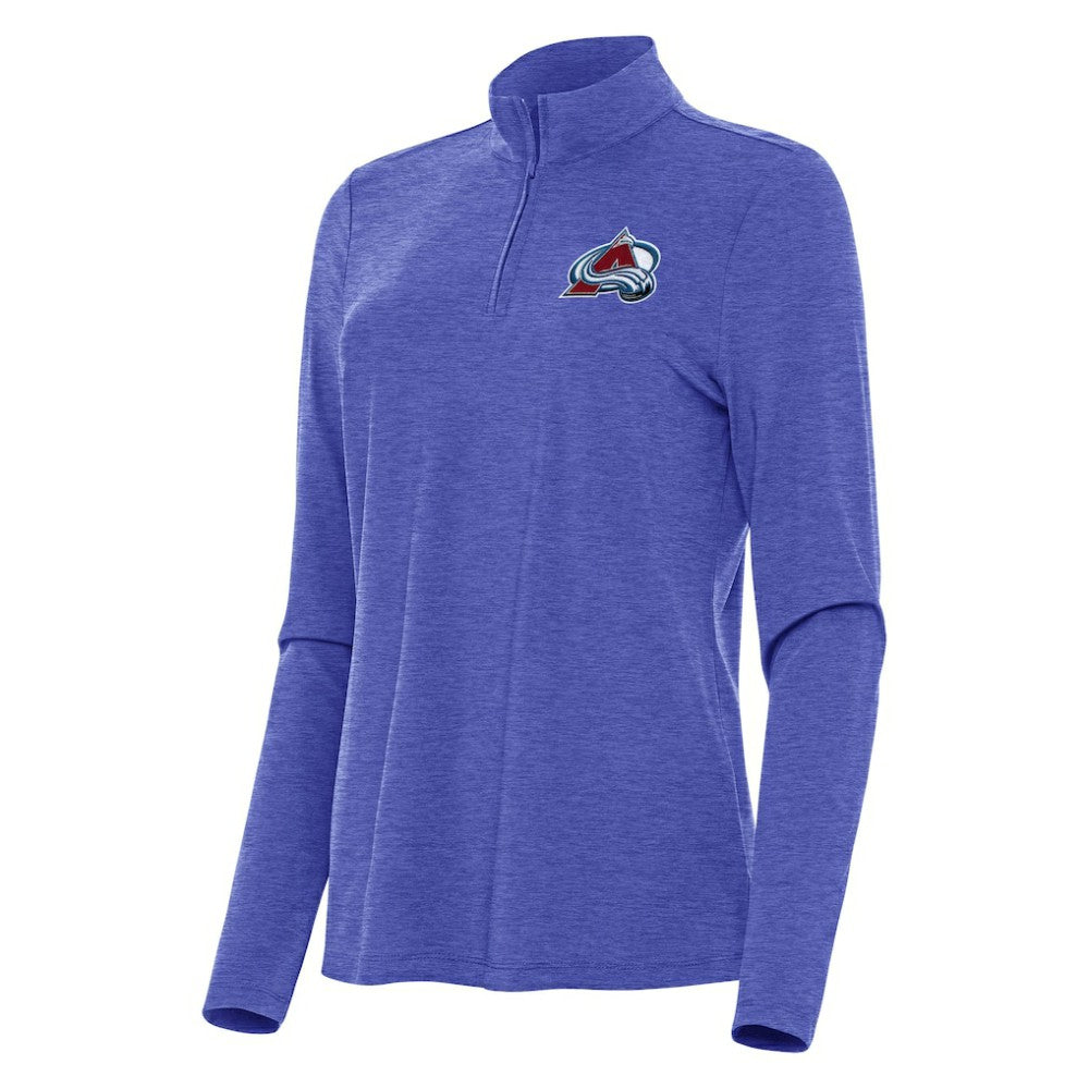 Colorado Avalanche Antigua Women's Bright Quarter-Zip Top - Heather Royal | US 202234483