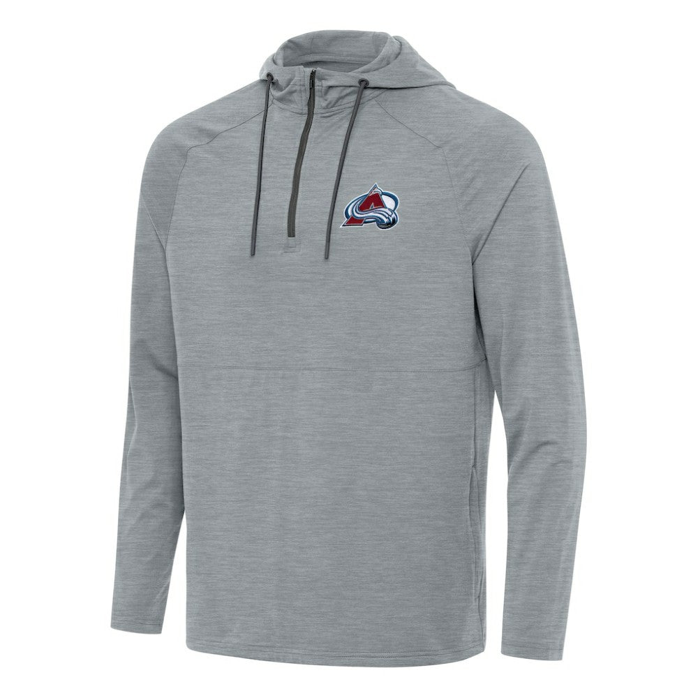 Colorado Avalanche Antigua Spikes Quarter-Zip Hoodie - Heather Gray | US 202234814