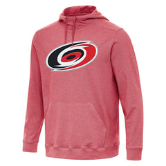 Carolina Hurricanes Antigua Cloud Pullover Hoodie - Heather Red | US 202234893