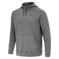 Anaheim Ducks Antigua Cloud Pullover Hoodie - Heather Black | US 202234935