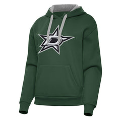 Dallas Stars Antigua Women's Victory Pullover Hoodie - Hunter Green | US 202235586