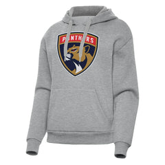 Florida Panthers Antigua Women's Victory Pullover Hoodie - Heather Gray | US 202235609