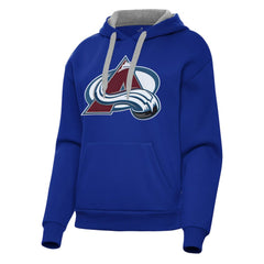 Colorado Avalanche Antigua Women's Victory Pullover Hoodie - Royal | US 202235614