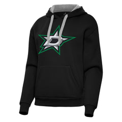Dallas Stars Antigua Women's Victory Pullover Hoodie - Black | US 202235616