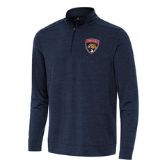 Florida Panthers Antigua Bright Quarter-Zip Top - Heather Navy | US 202235807