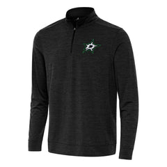 Dallas Stars Antigua Bright Quarter-Zip Top - Heather Black | US 202235816