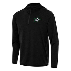 Dallas Stars Antigua Tidy Quarter-Zip Hoodie - Heather Black | US 202235824