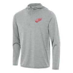 Detroit Red Wings Antigua Tidy Quarter-Zip Hoodie - Heather Gray | US 202235830