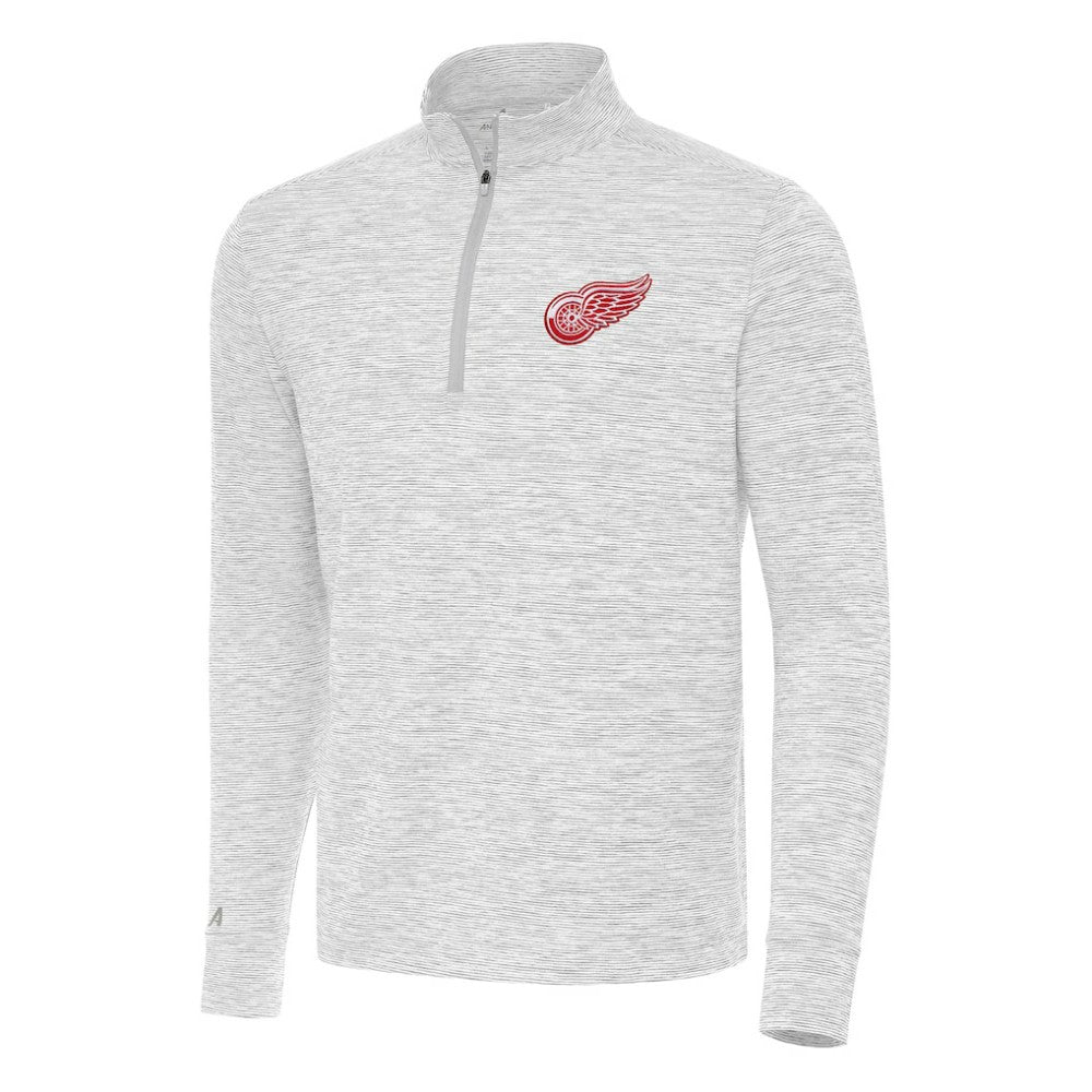 Detroit Red Wings Antigua Cause Quarter-Zip Top - Gray | US 202235836
