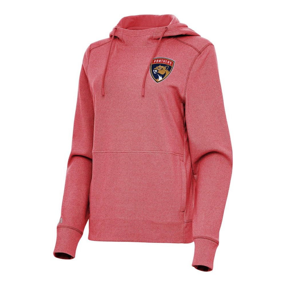Florida Panthers Antigua Women's Justice Pullover Hoodie - Heather Red | US 202235999