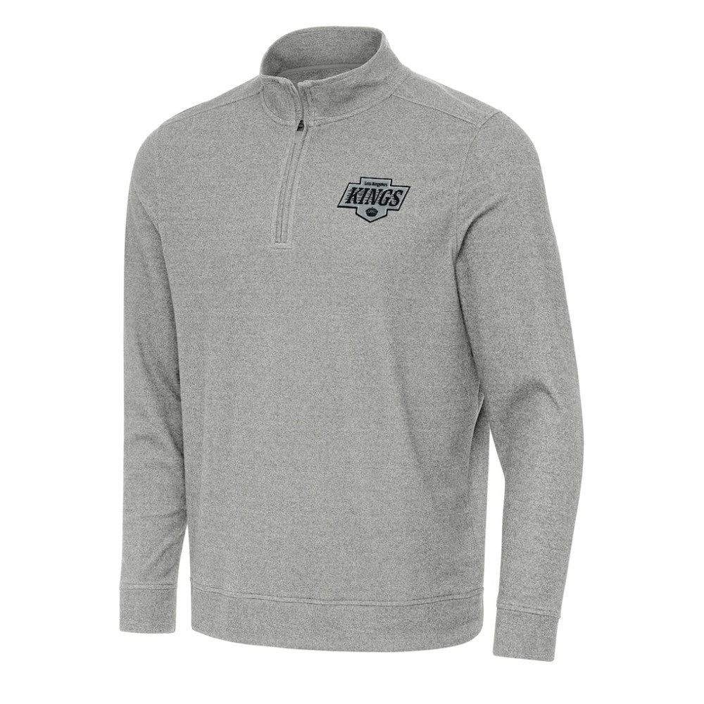 Los Angeles Kings Antigua Subtle Quarter-Zip Sweatshirt - Heather Gray | US 202236182
