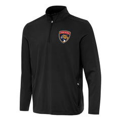 Florida Panthers Antigua Perilous Quarter-Zip Sweatshirt - Black | US 202236203