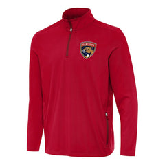 Florida Panthers Antigua Perilous Quarter-Zip Sweatshirt - Red | US 202236204