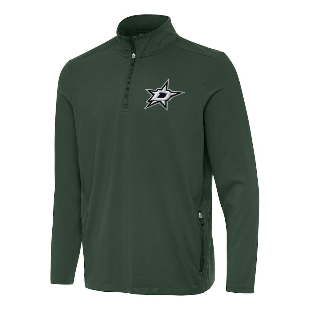 Dallas Stars Antigua Perilous Quarter-Zip Sweatshirt - Hunter Green | US 202236212