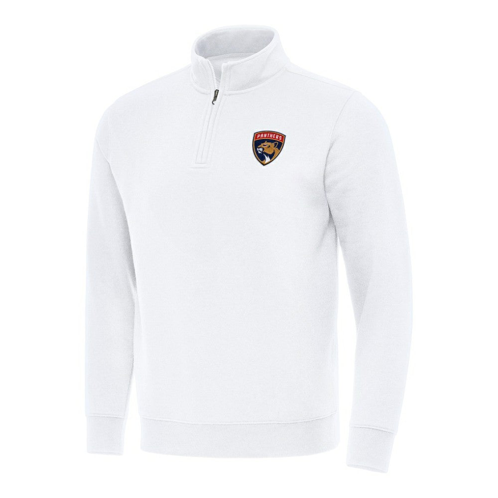 Florida Panthers Antigua Victory Quarter-Zip Mock Sweatshirt - White | US 202236250