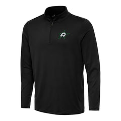 Dallas Stars Antigua Reprocess Quarter-Zip Top - Black | US 202236337