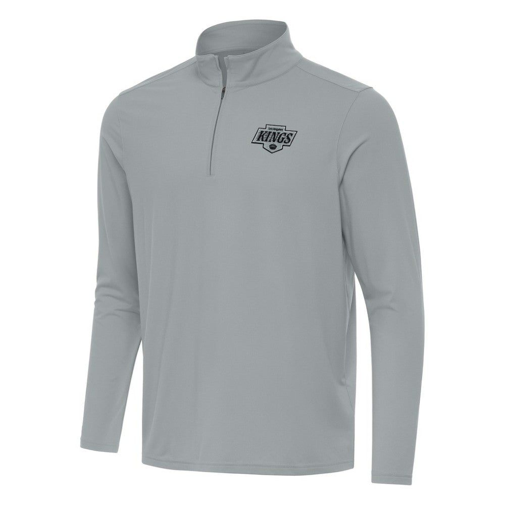 Los Angeles Kings Antigua Intent Quarter-Zip Top - Gray | US 202236544