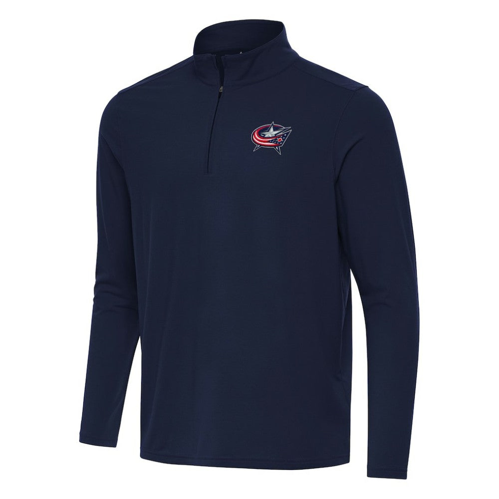 Columbus Blue Jackets Antigua Intent Quarter-Zip Top - Navy | US 202236567