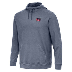 Columbus Blue Jackets Antigua Cloud Pullover Hoodie - Heather Navy | US 202236594