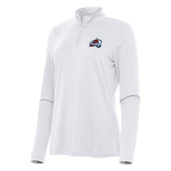 Colorado Avalanche Antigua Women's Reprocess Quarter-Zip Top - White | US 202236665