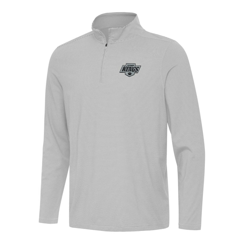 Los Angeles Kings Antigua Twine Quarter-Zip Top - Gray | US 202236909