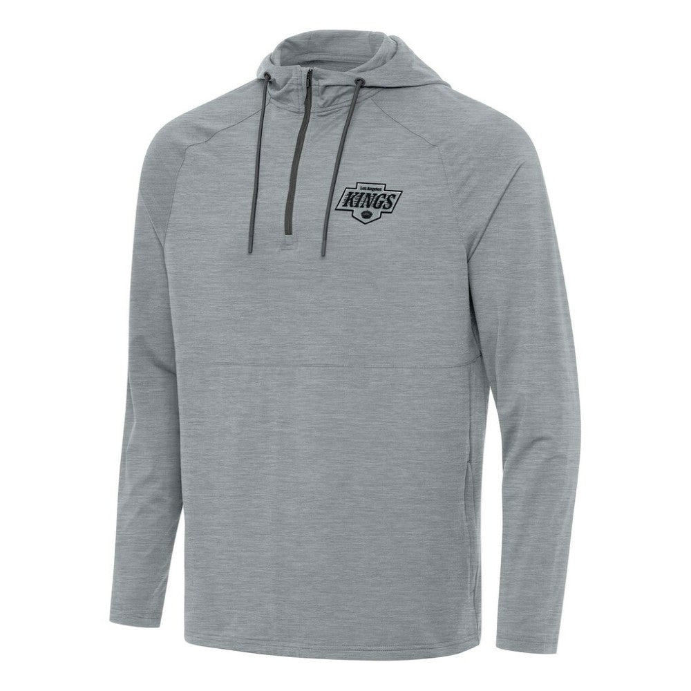 Los Angeles Kings Antigua Spikes Quarter-Zip Hoodie - Heather Gray | US 202237053