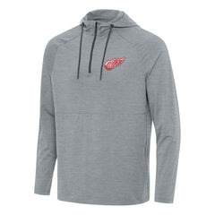 Detroit Red Wings Antigua Spikes Quarter-Zip Hoodie - Heather Gray | US 202237057