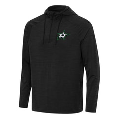 Dallas Stars Antigua Spikes Quarter-Zip Hoodie - Heather Black | US 202237070