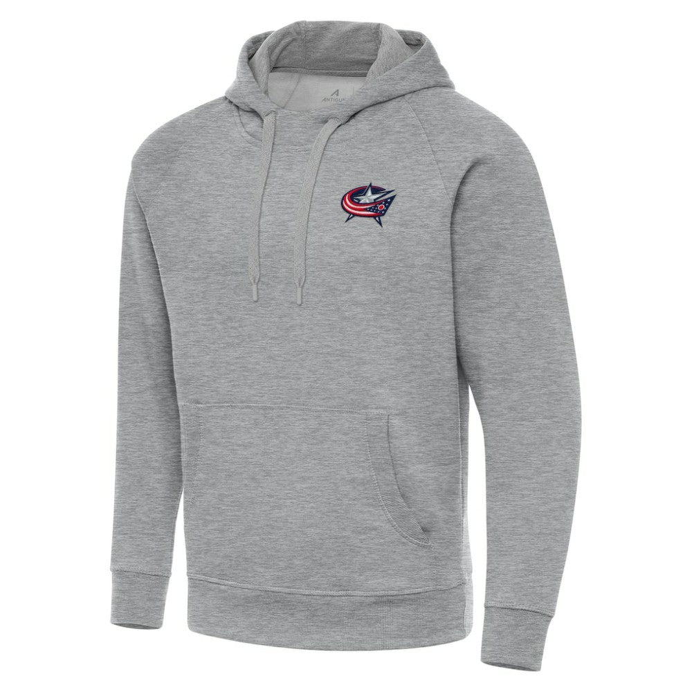 Columbus Blue Jackets Antigua Big & Tall Victory Pullover Hoodie - Heather Gray | US 202237145