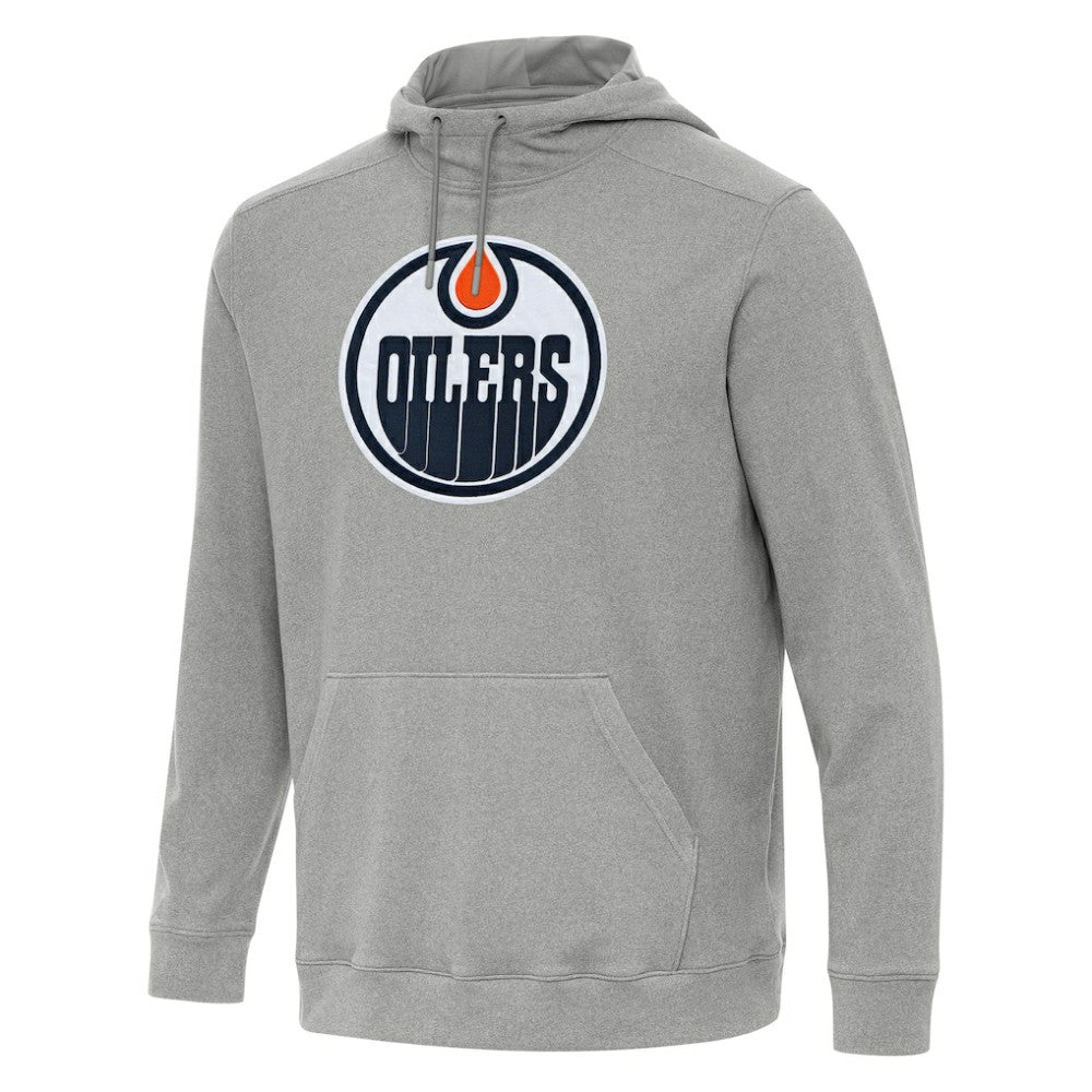 Edmonton Oilers Antigua Cloud Pullover Hoodie - Heather Gray | US 202237208
