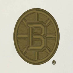 Boston Bruins Antigua Intrepid Sand Raglan Long Sleeve Hoodie T-Shirt - Cream/Olive | US 202253462
