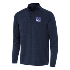 New York Rangers Antigua Bright Quarter-Zip Top - Heather Navy | US 202253700