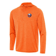 New York Islanders Antigua Tidy Quarter-Zip Hoodie - Heather Orange | US 202253720