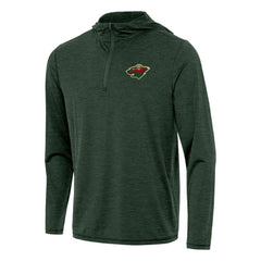 Minnesota Wild Antigua Tidy Quarter-Zip Hoodie - Hunter Green | US 202253723