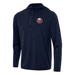 New York Islanders Antigua Tidy Quarter-Zip Hoodie - Heather Navy | US 202253732